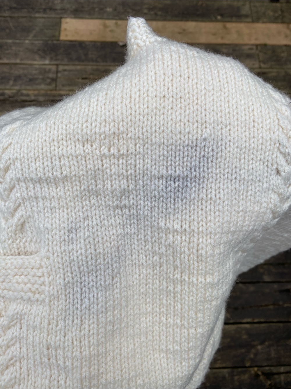 Cream Cable Knit Button Front Vest - Picture 9 of 9